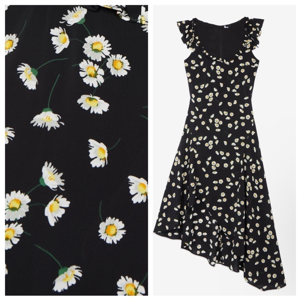 NWT The Kooples Long Daisy Print Dress Sz 1 (S) Floral